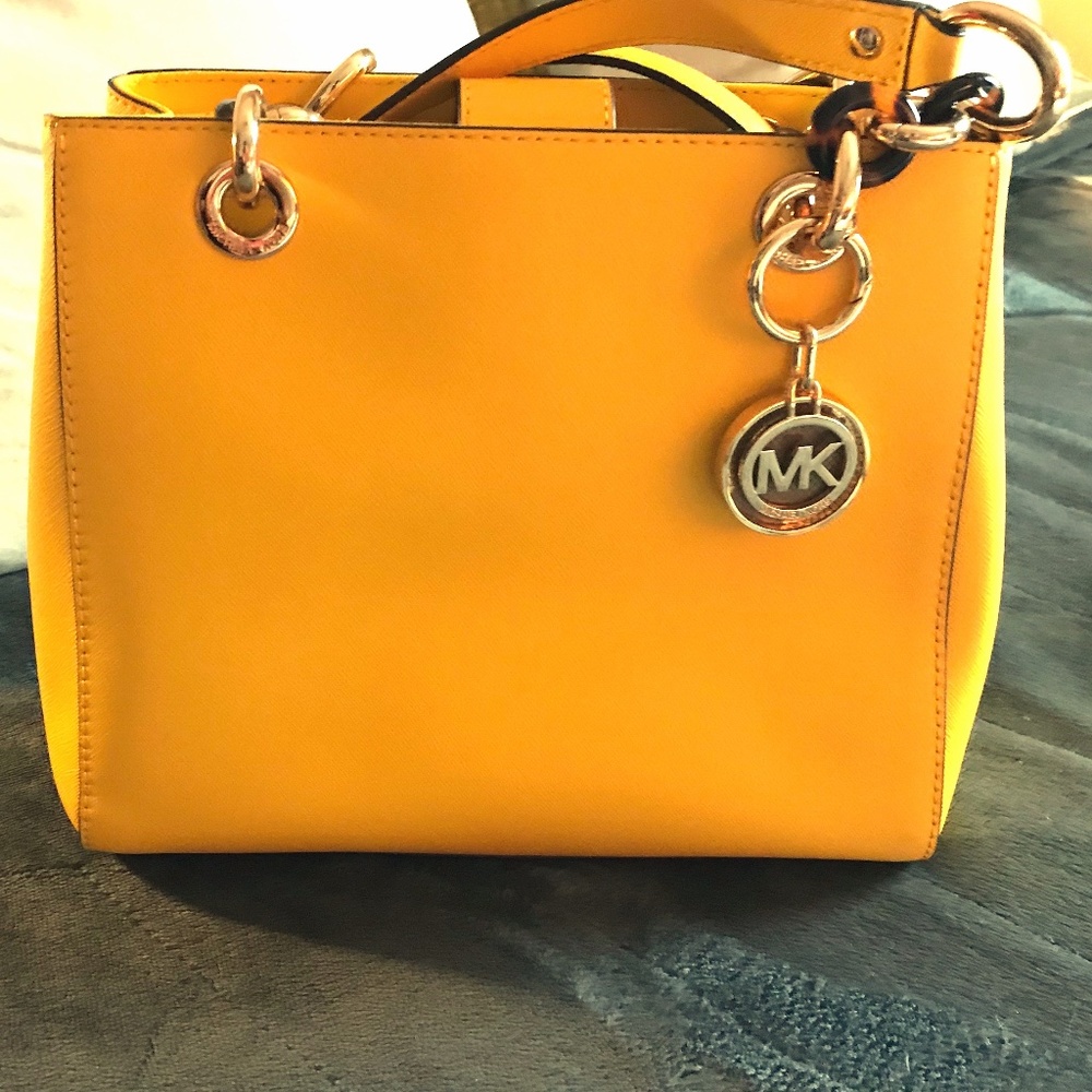 Michael Kors Sunflower Yellow w/ tortoise accents